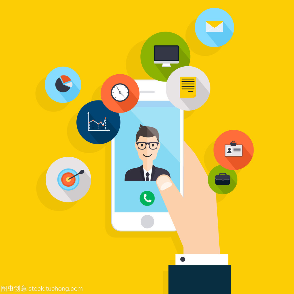 手拿智能手机提供商务咨询服务 新时代的专业服务变革